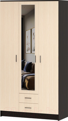 Шкаф Памир София Трио (венге/дуб белфорт)