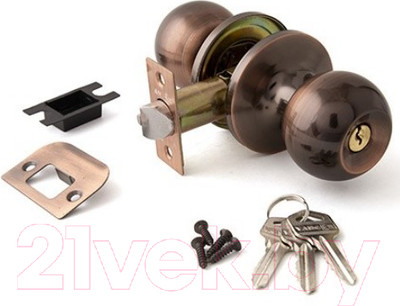 Защелка врезная Vanger 6072-01-AC (медь)