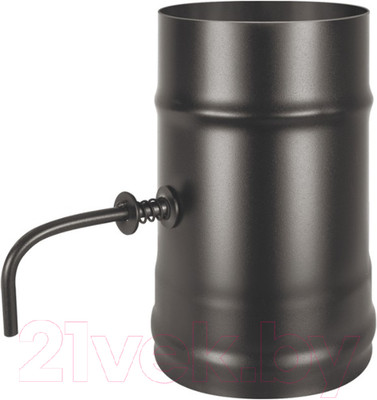 Шибер для труб Везувий Поворотный 0.8мм д.115 (черный)