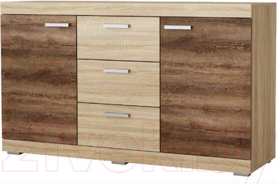 Тумба Памир Соната КС-1500 (дуб сонома/дуб сакраменто)