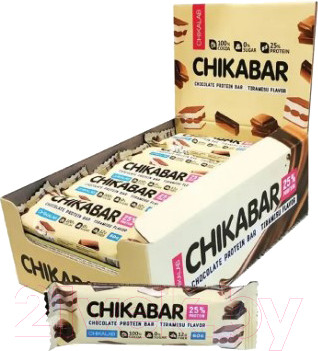 Набор протеиновых батончиков Chikalab Тирамису (20x60г)