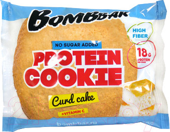 Протеиновое печенье Bombbar Творожный кекс (10x60г)