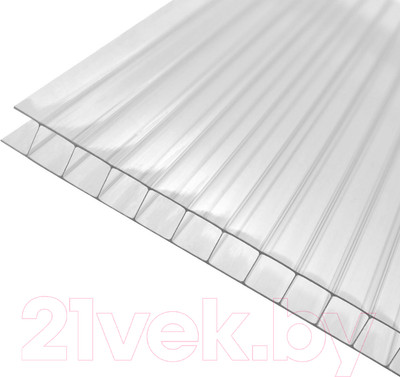 Сотовый поликарбонат TitanPlast 2100x3000x3мм (прозрачный)