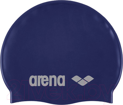 Шапочка для плавания ARENA Classic Silicone Cap / 91662 71 (Denim/Silver)