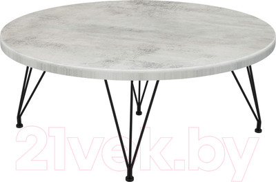 Журнальный столик Sheffilton SHT-TU29/H36 80 (бетон светлый/черный муар)