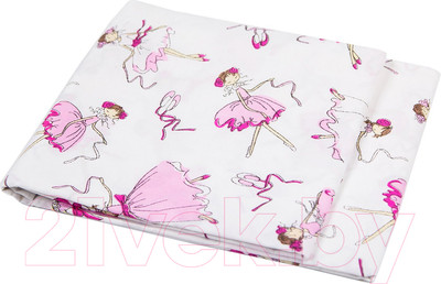 Простыня Amarobaby Балерины / AMARO-5103-B