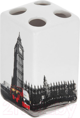 Стакан для зубной щетки и пасты Рыжий кот Лондон TBH-L / 002905