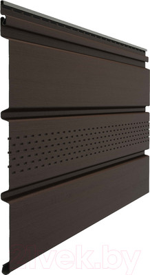 Софит для крыши Docke Premium с центральной перфорацией (шоколад)