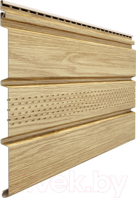 Софит для крыши Docke Lux с центральной перфорацией (зрелый каштан)