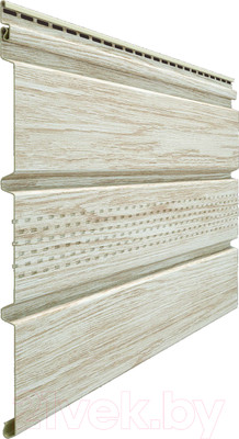 Софит для крыши Docke Lux с центральной перфорацией (орех)