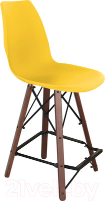 Стул барный Sheffilton SHT-ST29/S80-1 (желтый/темный орех/черный)