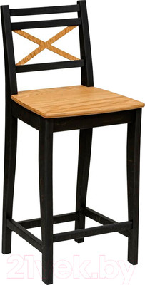 Стул барный Folium H600 / B6O269395/O4902 (черный/шпон дуба)