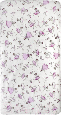 Простыня для малышей Amarobaby Балерины / AMARO-5102-B