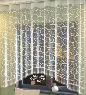 Гардина Лента Е737Н (160x250, белый)