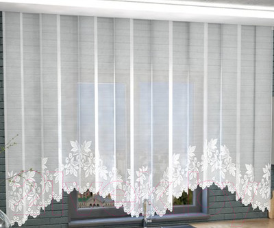 Гардина Лента 06С6124 А459Р (160x355, белый)