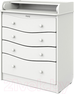 Комод пеленальный Атон Сириус Kristoff МДФ (белый)