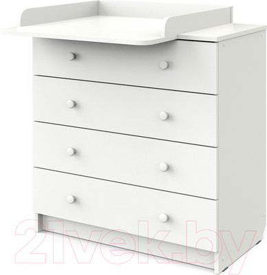 Комод пеленальный Атон Odin (белый)