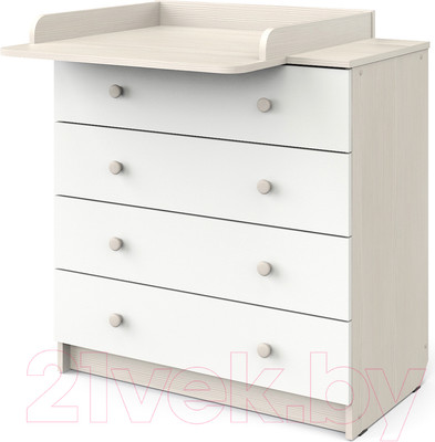 Комод пеленальный Атон Odin (бодега светлая/белый)