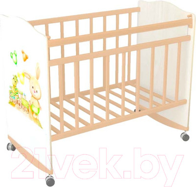 Детская кроватка INDIGO My Dream Игрушки (белый)