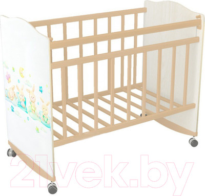 Детская кроватка INDIGO My Dream Подушечки (белый)