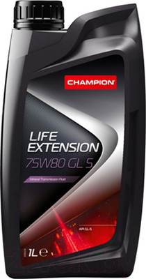 Трансмиссионное масло Champion Oil Life Extension 75W80 GL 5 / 8204104 (1л)