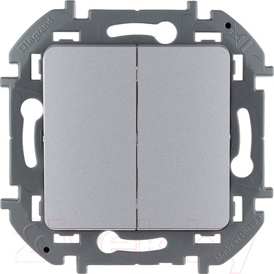 Выключатель Legrand Inspiria 673622 (алюминий)