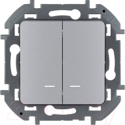 Выключатель Legrand Inspiria 673632 (алюминий)