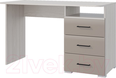 Письменный стол Горизонт Мебель Ненси 1200 3 ящика (ясень/капучино)