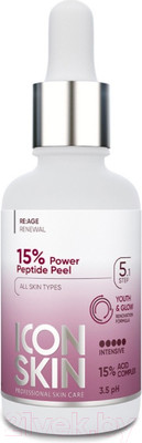 Пилинг для лица Icon Skin Антивозрастной с 15% комплексом кислот и пептидами (30мл)