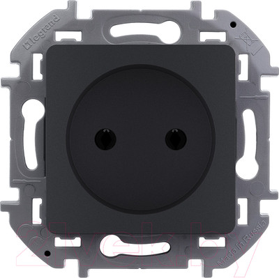 Розетка Legrand Inspiria 673713 (антрацит)