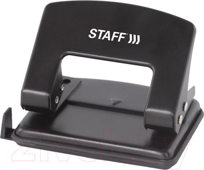Дырокол Staff С линейкой / 224649 (черный)