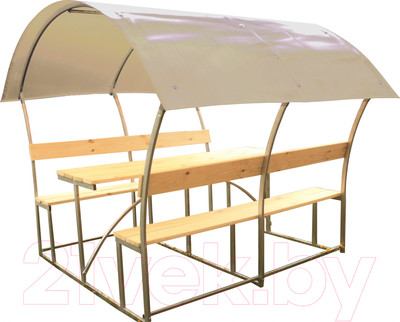 Беседка ВЕЛЕС Астра 2м с покрытием (молочный)