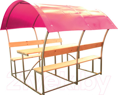 Беседка ВЕЛЕС Астра 2м с покрытием (гранатовый)