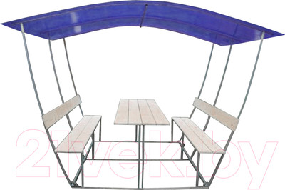 Беседка ВЕЛЕС Тюльпан 2м с покрытием (синий)