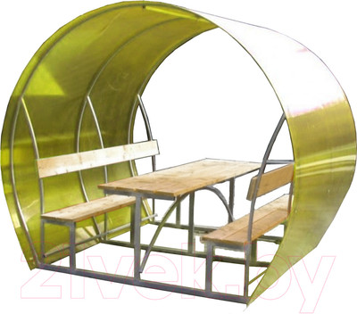 Беседка ВЕЛЕС Пион 2м с покрытием (желтый)