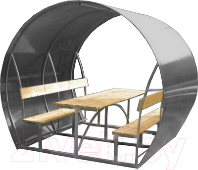 Беседка ВЕЛЕС Пион 2м с покрытием (молочный)