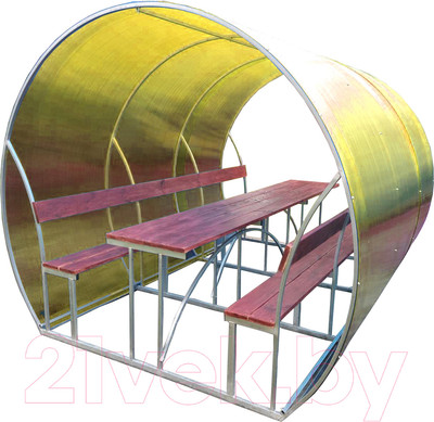 Беседка ВЕЛЕС Пион 3м с покрытием (желтый)