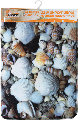 Коврик для ванной Рыжий кот Ракушка Mat-Shell / 000481