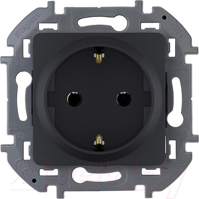 Розетка Legrand Inspiria 673723 (антрацит)