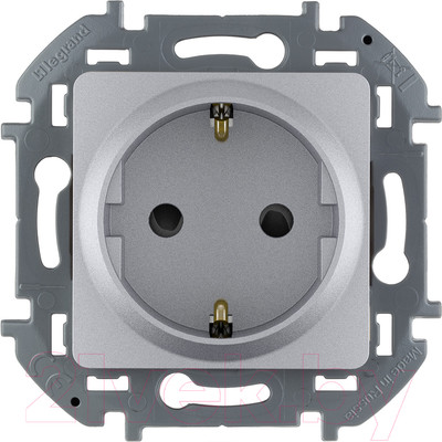 Розетка Legrand Inspiria 673732 (алюминий)