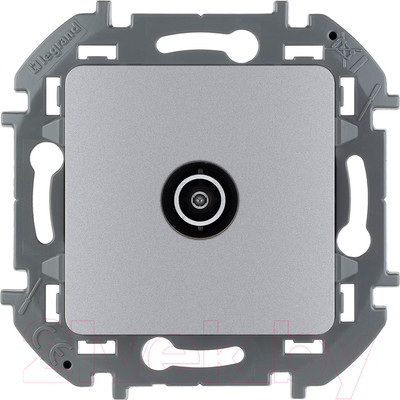 Розетка Legrand Inspiria 673852 (алюминий)