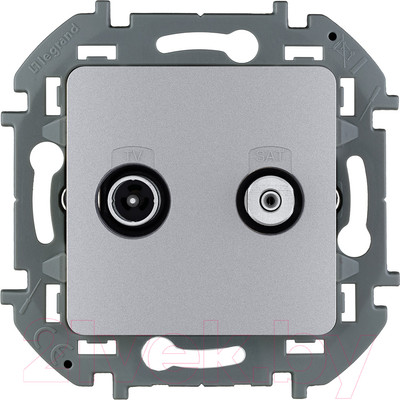 Розетка Legrand Inspiria 673882 (алюминий)