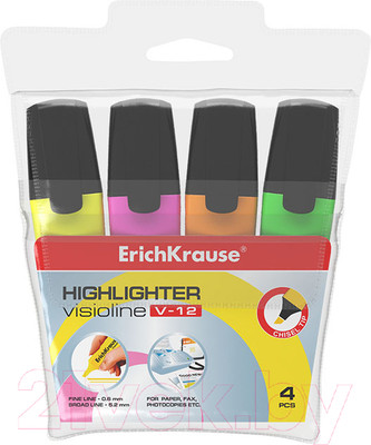 Набор маркеров Erich Krause Visioline V-12 / 32504