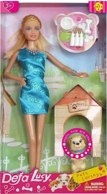 Кукла с аксессуарами Defa Любимый питомец / 8232a