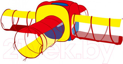 Детская игровая палатка Pituso Квадрат + 4 туннеля / J1088H (100 шаров)