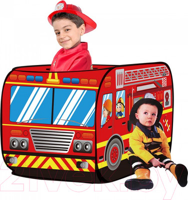 Детская игровая палатка Pituso Пожарный фургон / J1095 (50 шаров)