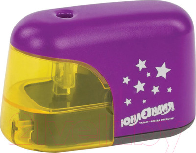 Точилка Юнландия Stars электрическая / 228425 (фиолетовый)