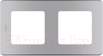 Рамка для выключателей и розеток Legrand Inspiria 673942 (алюминий)