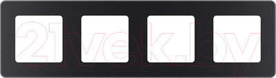 Рамка для выключателей и розеток Legrand Inspiria 673963 (антрацит, 4 поста)