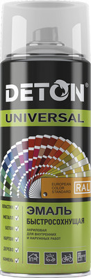 Эмаль Deton Universal Акриловая быстросохнущая RAL 7024 (520мл, графитовый серый)